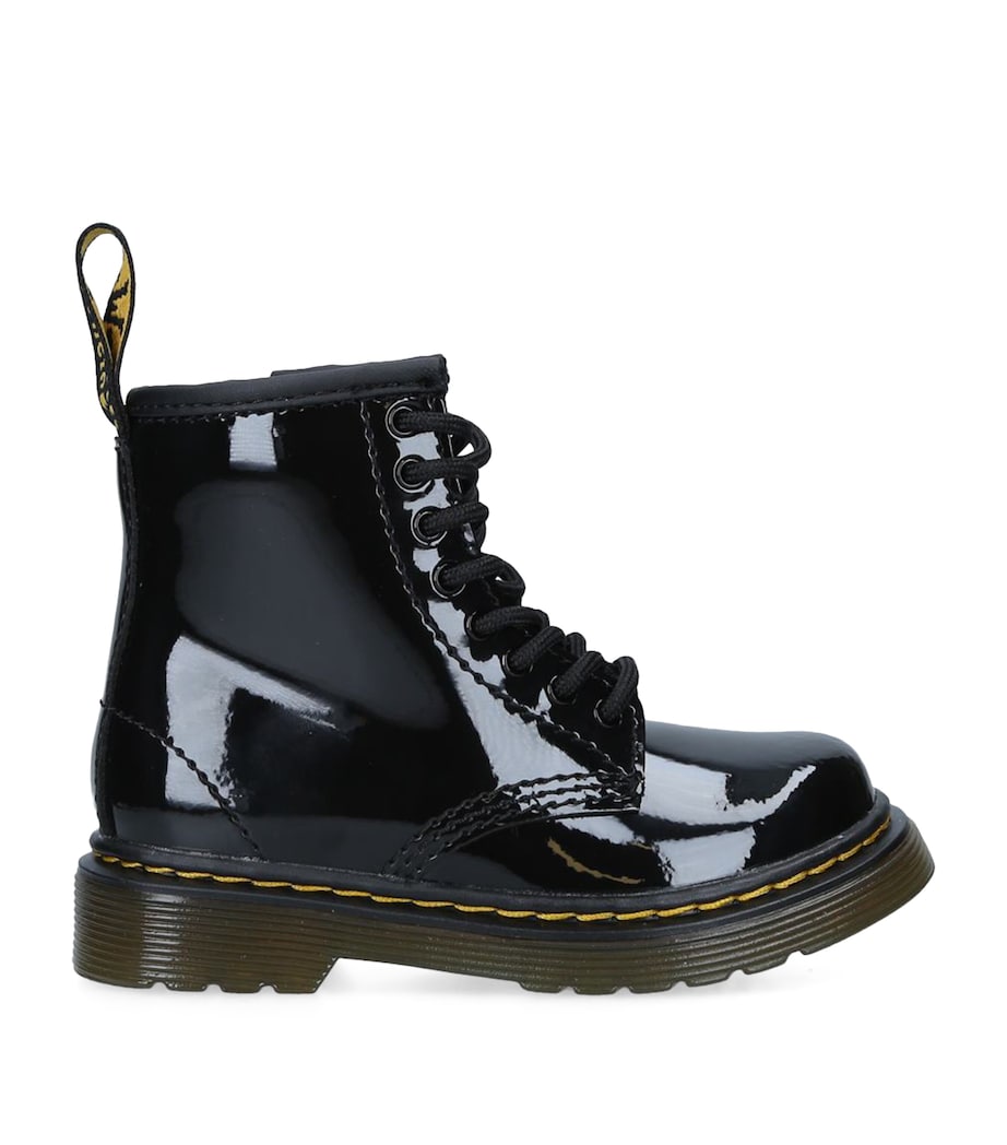 Leather Vintage 1460 Boots BLACK Image 3
