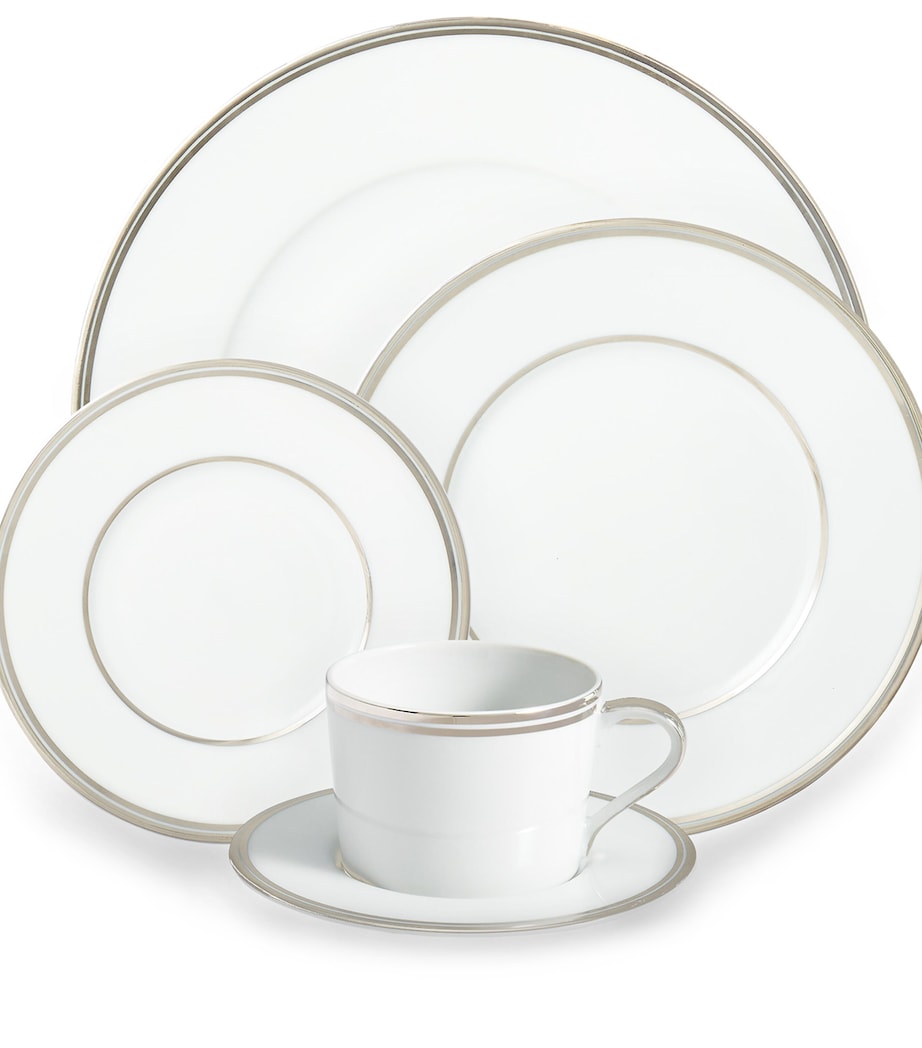 Wilshire Teacup and Saucer SILVER/WHITE Image 3