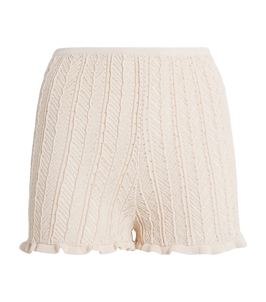 Devon Windsor Womens Knitted Christine Shorts Clay Image 1