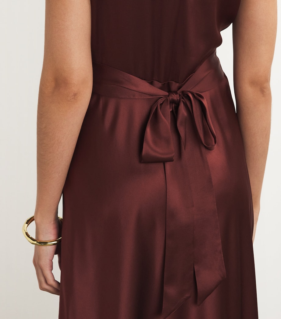 doen brown silk dress Doen Coraline Dress by Doen