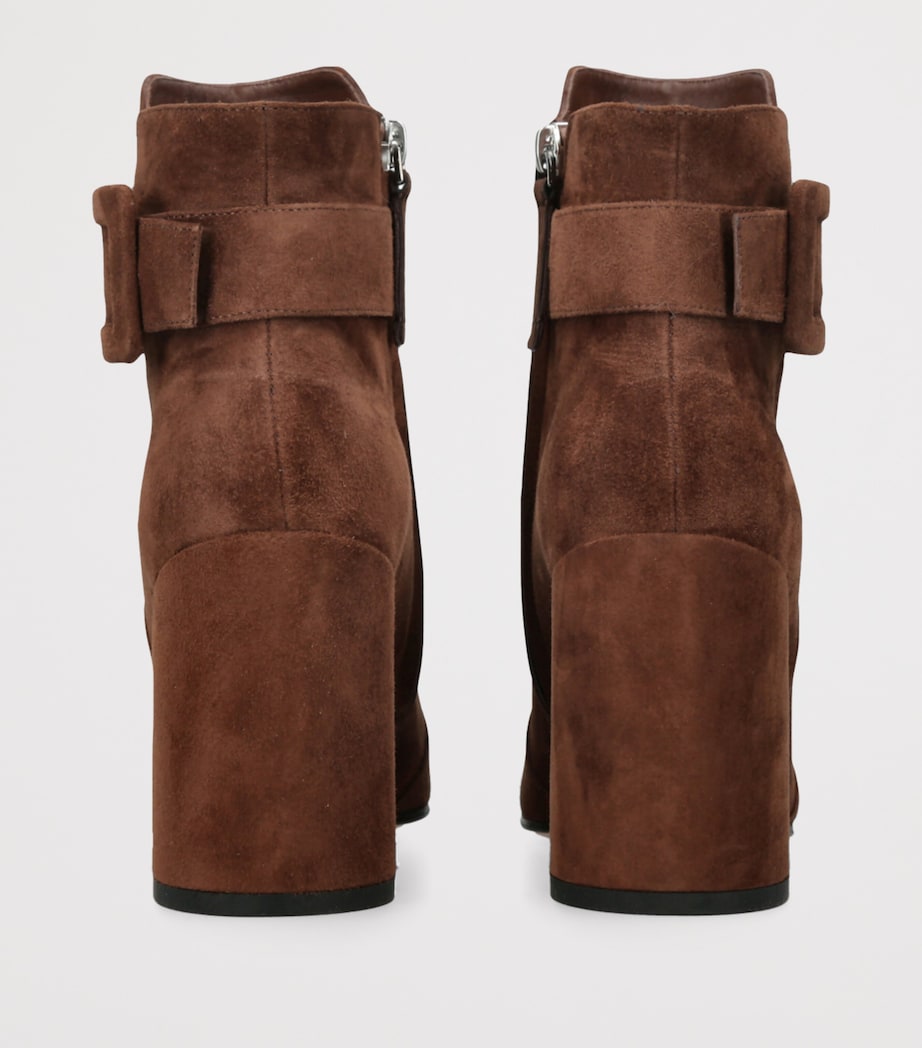 Suede Polly Ankle Boots 85 BROWN Image 2