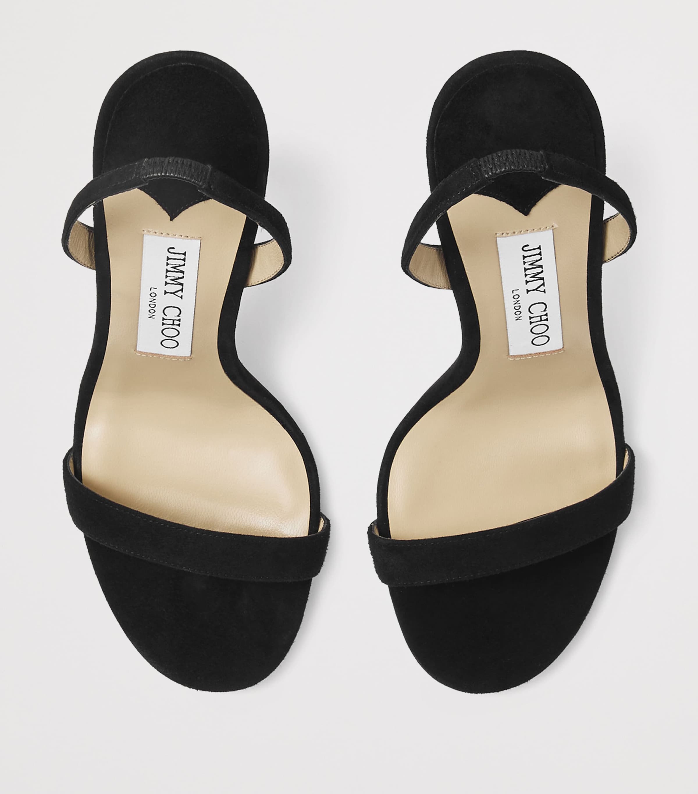 Jimmy Choo Jen 100 Suede Heeled Sandals Black Image 4