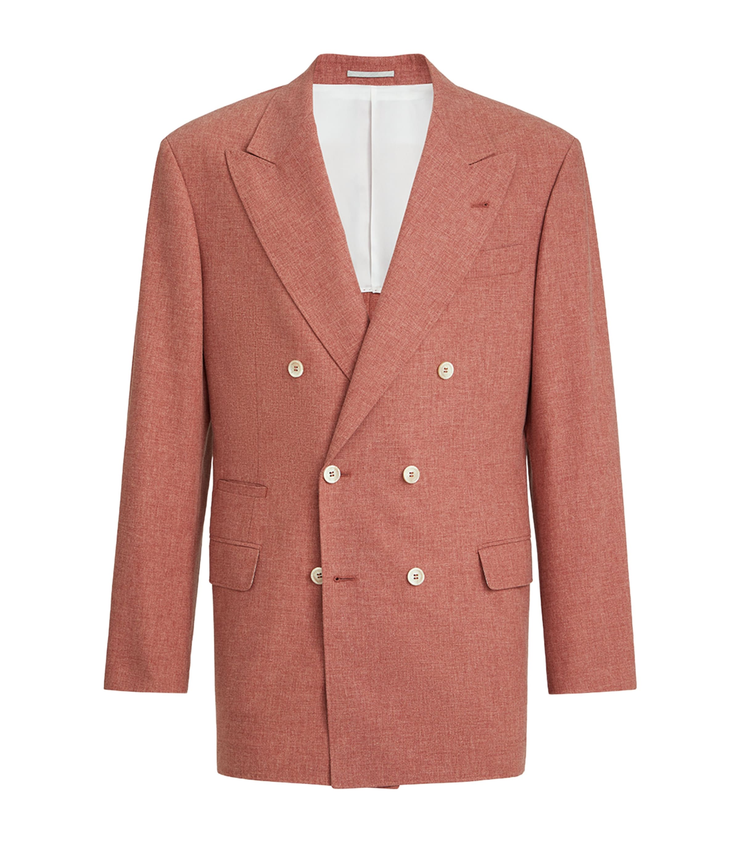 Brunello Cucinelli Mens Wool-Cotton-Silk Blazer Image 1
