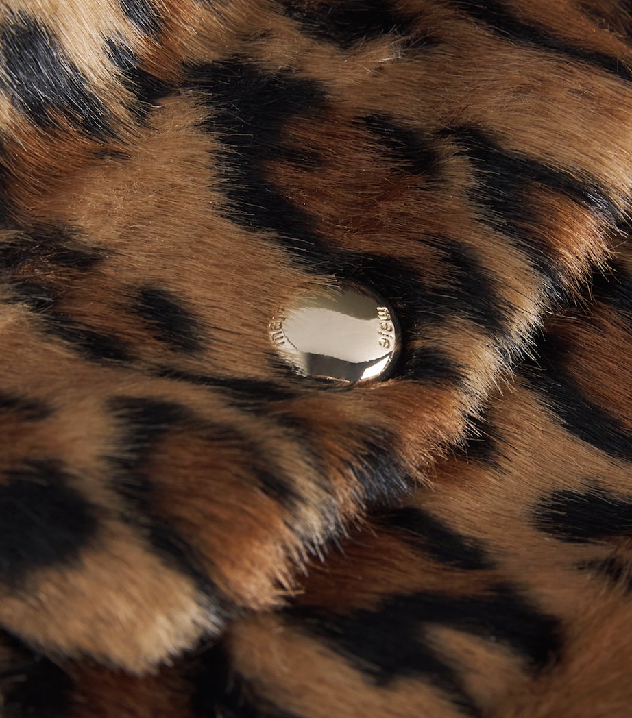 Faux Fur Leopard Print Jacket BIG LEOPARD PRINT Image 5