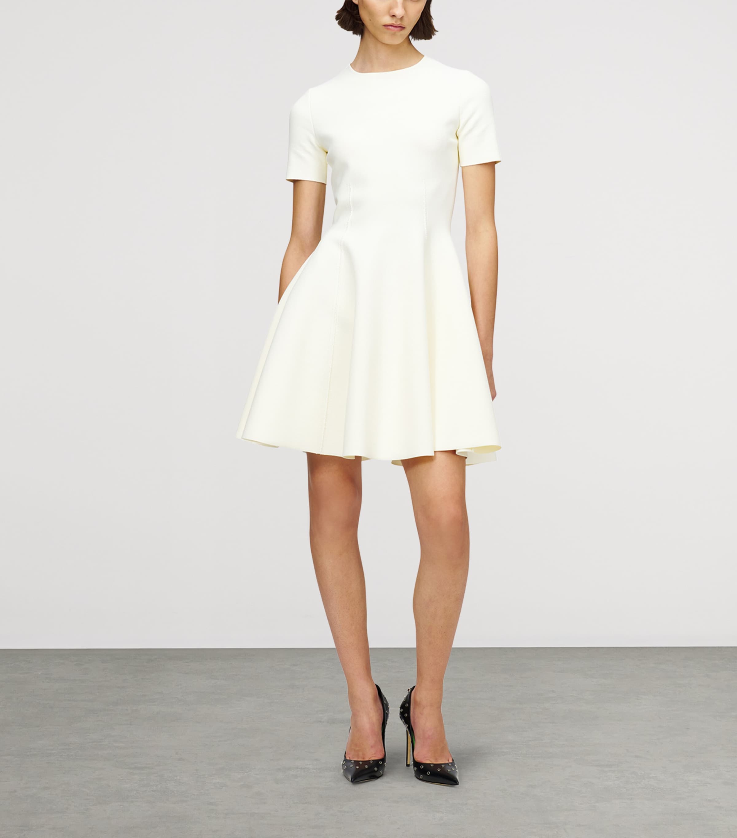 McQueen Womens Short-Sleeve Mini Dress Image 2