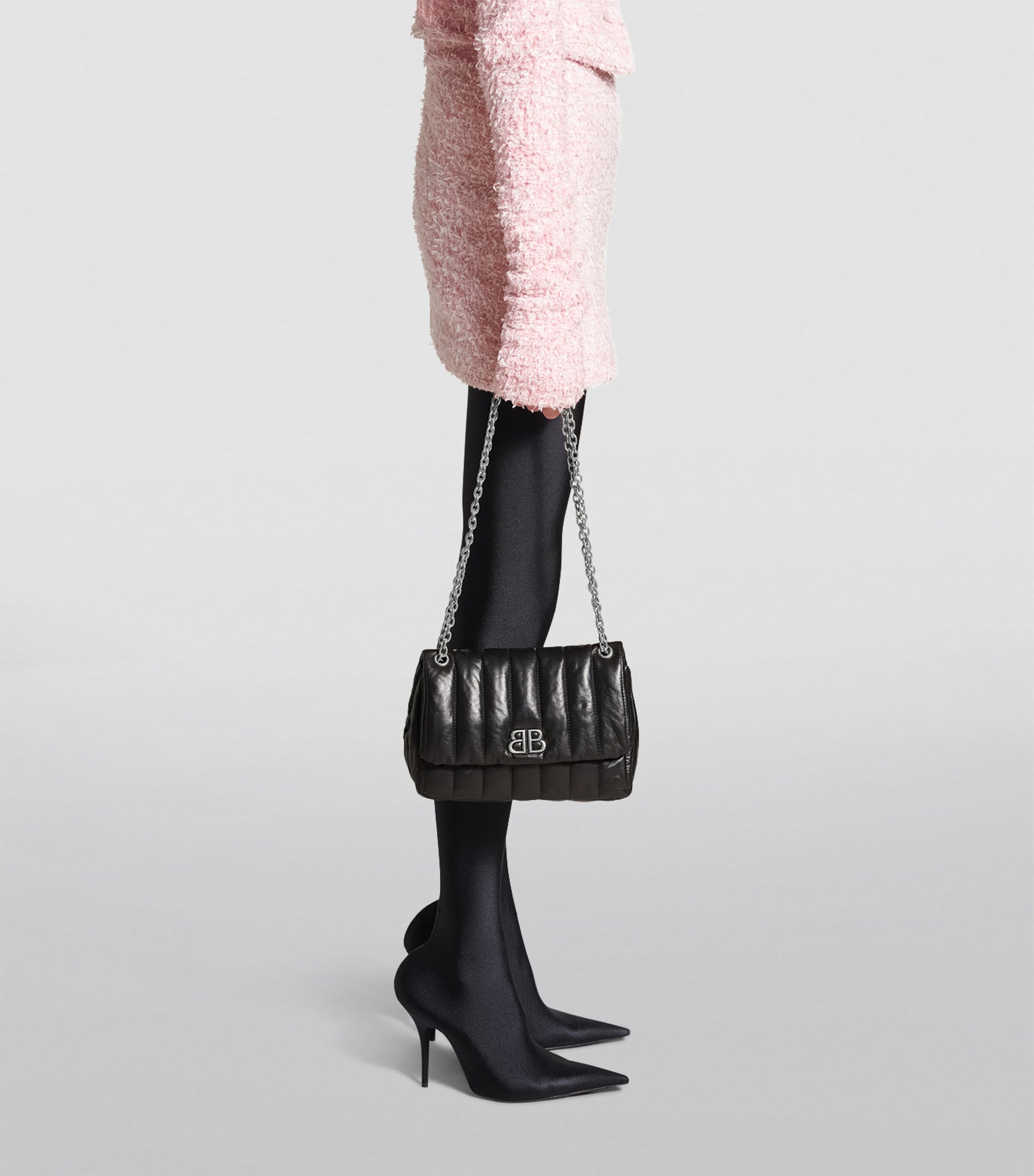 Balenciaga Mini Leather Monaco Shoulder Bag Image 2