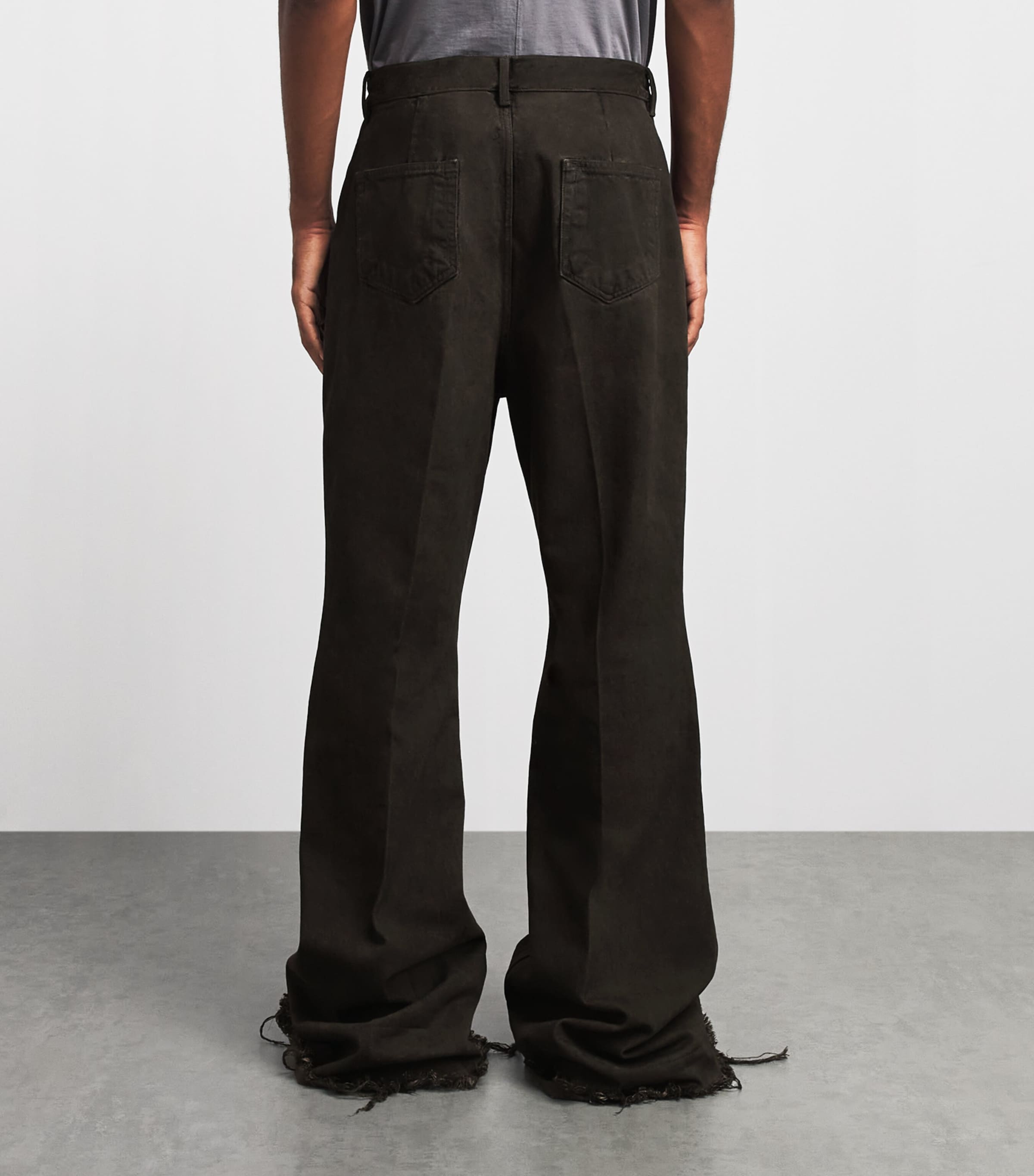Rick Owens Mens Bolan Bootcut Jeans Dust Image 5