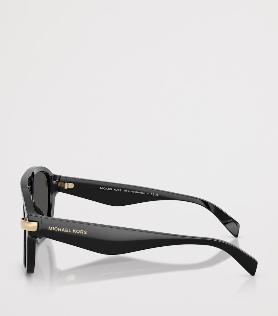 Michael Kors Grenada Pilot Sunglasses Black Image 3