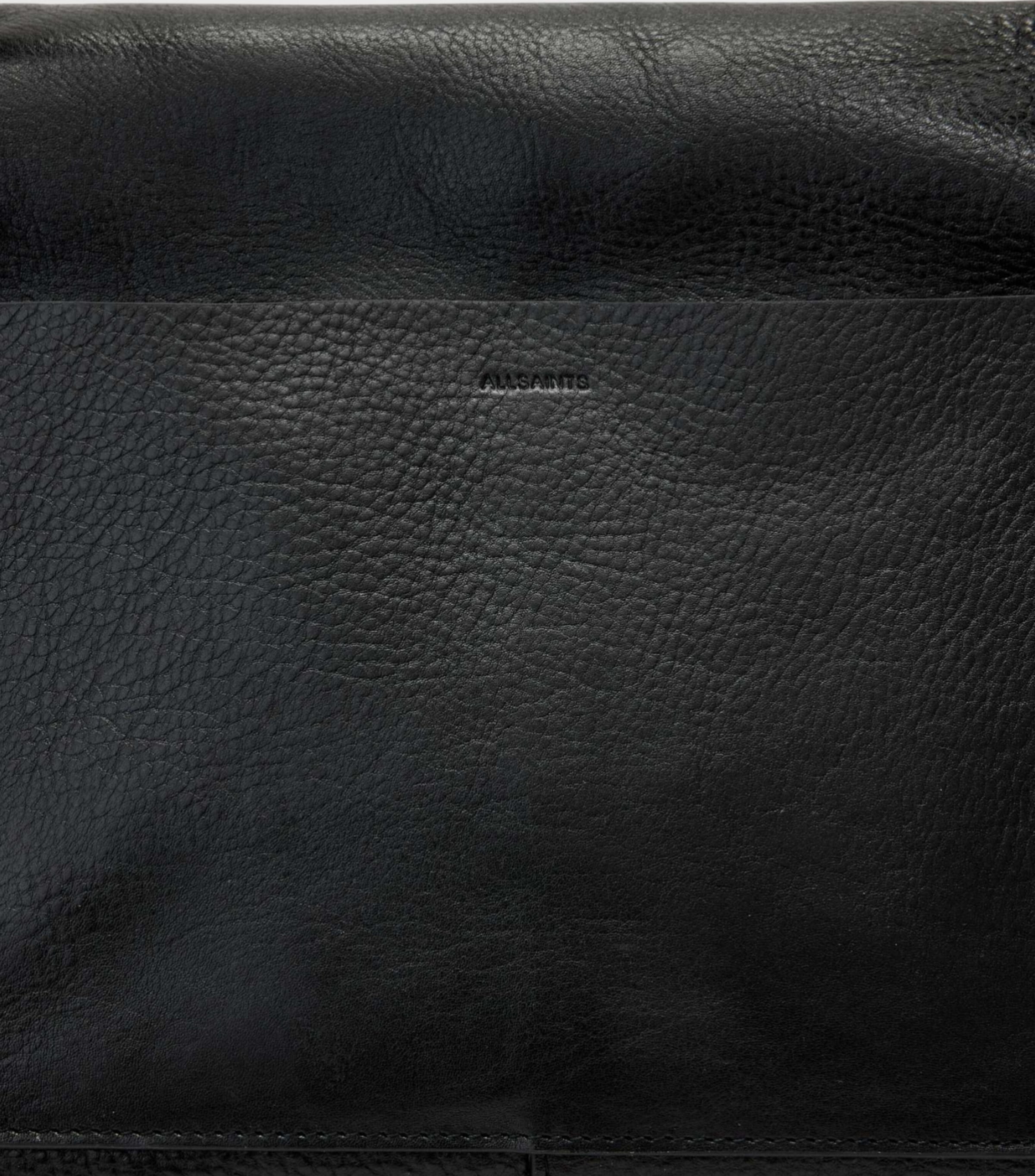 AllSaints Leather Joan Satchel Black Image 4