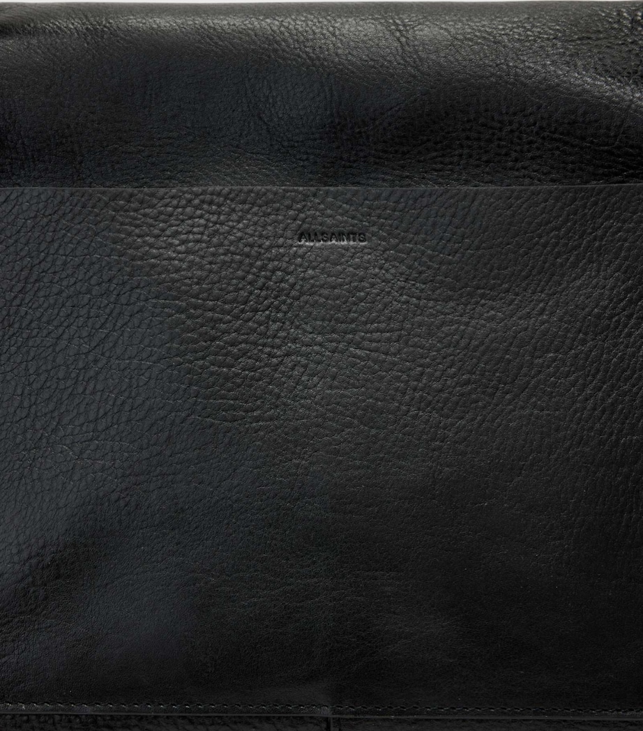AllSaints Leather Joan Satchel Black Image 4