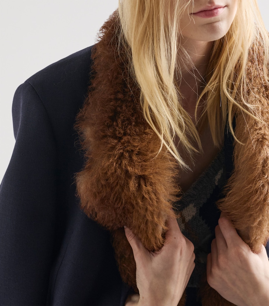 Wool Single-Breasted Blazer F0008 Image 3