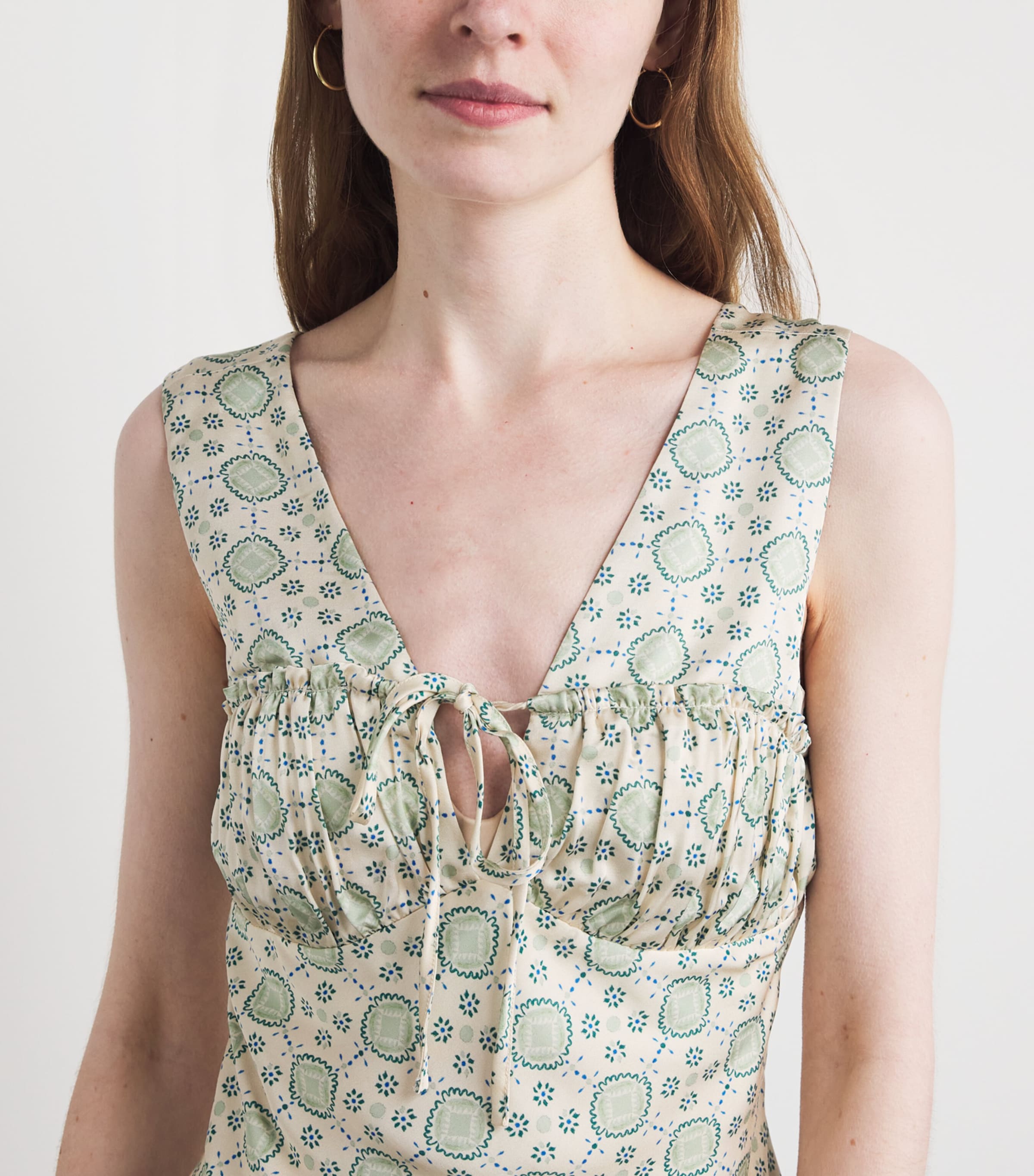 Claudie Pierlot Womens Sleeveless Printed Top Light Print Image 3