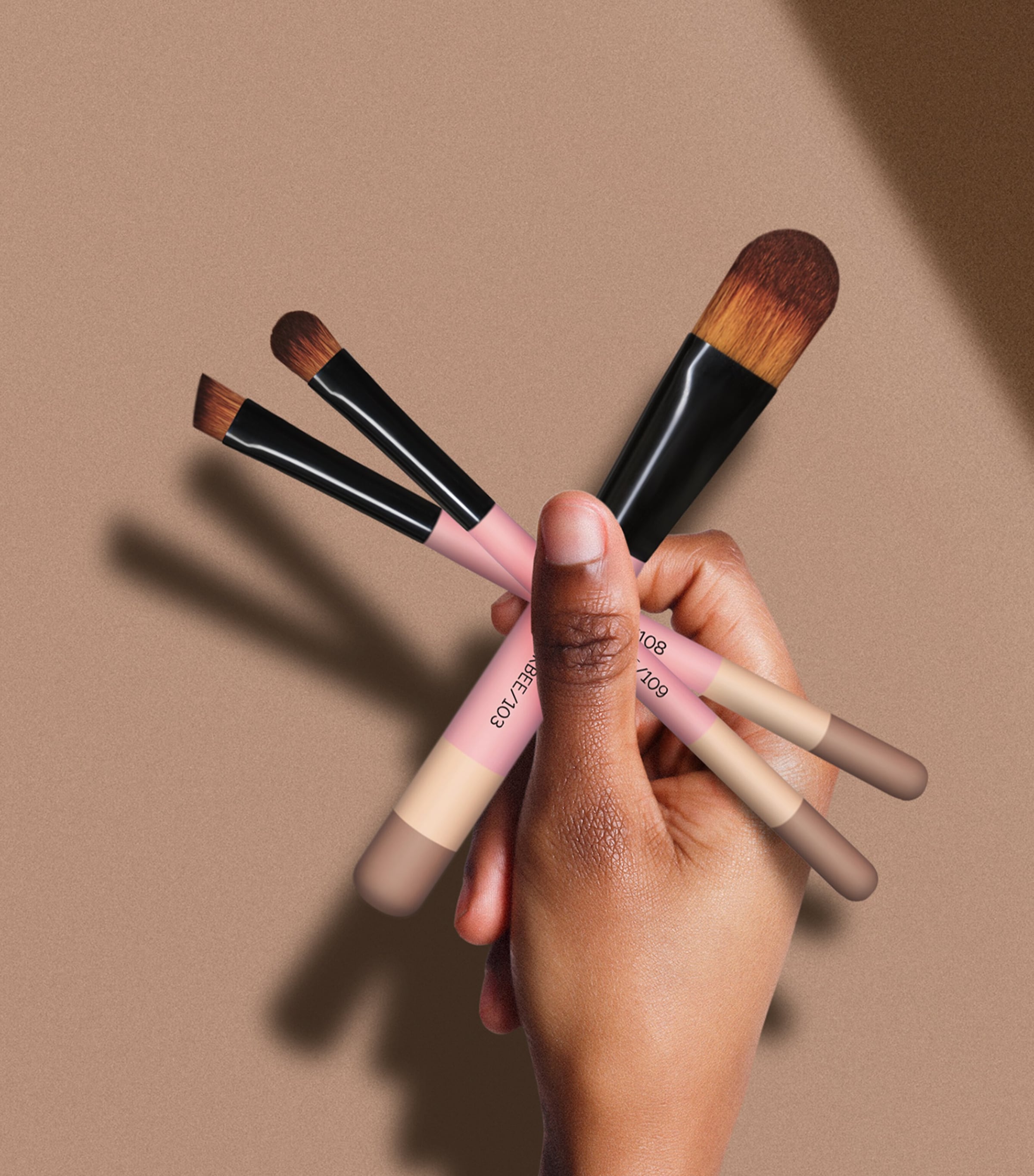 Total Face Brush Set PINK Image 3