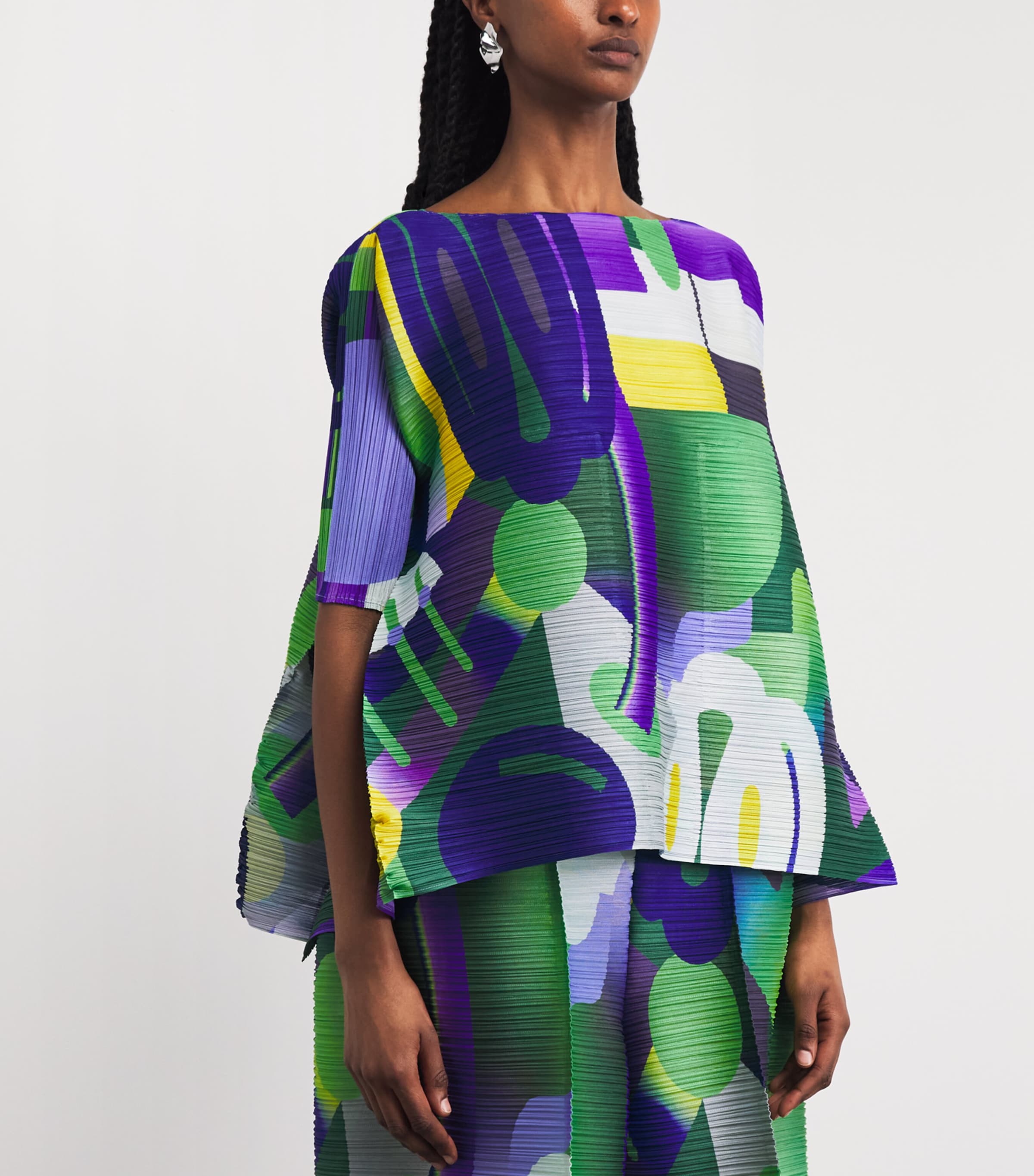 Pleats Please Issey Miyake Womens Playground Top Purple Image 4