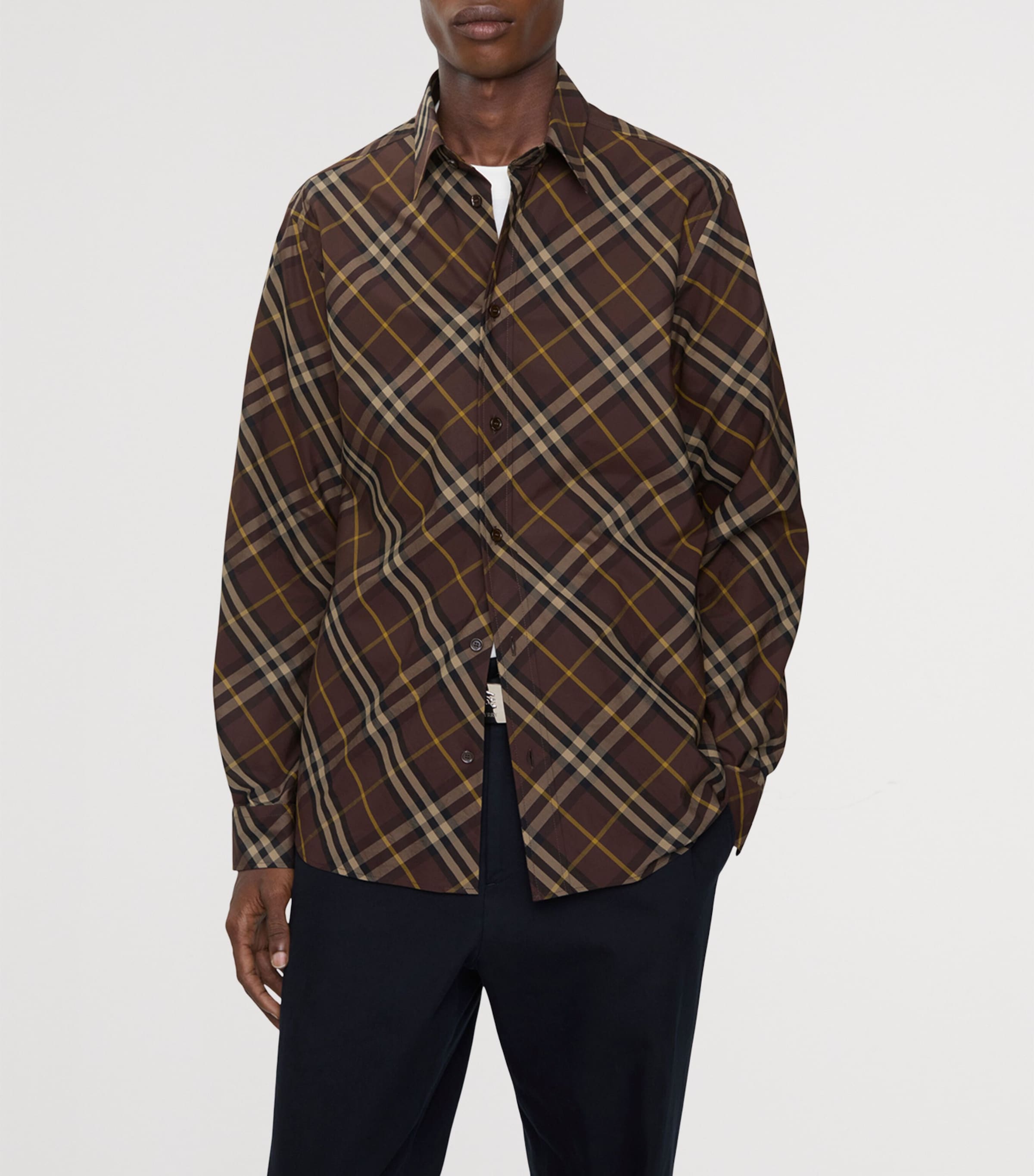 Cotton Check Shirt TRUFFLE IP CHECK Image 2