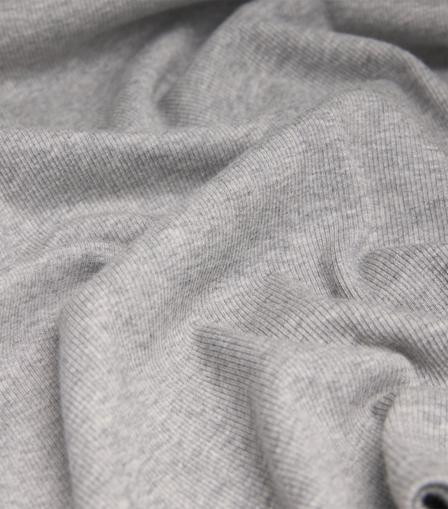 Stretch-Cotton Ribbed Ultimate T-Shirt SILVER GREY M LANGE Image 5