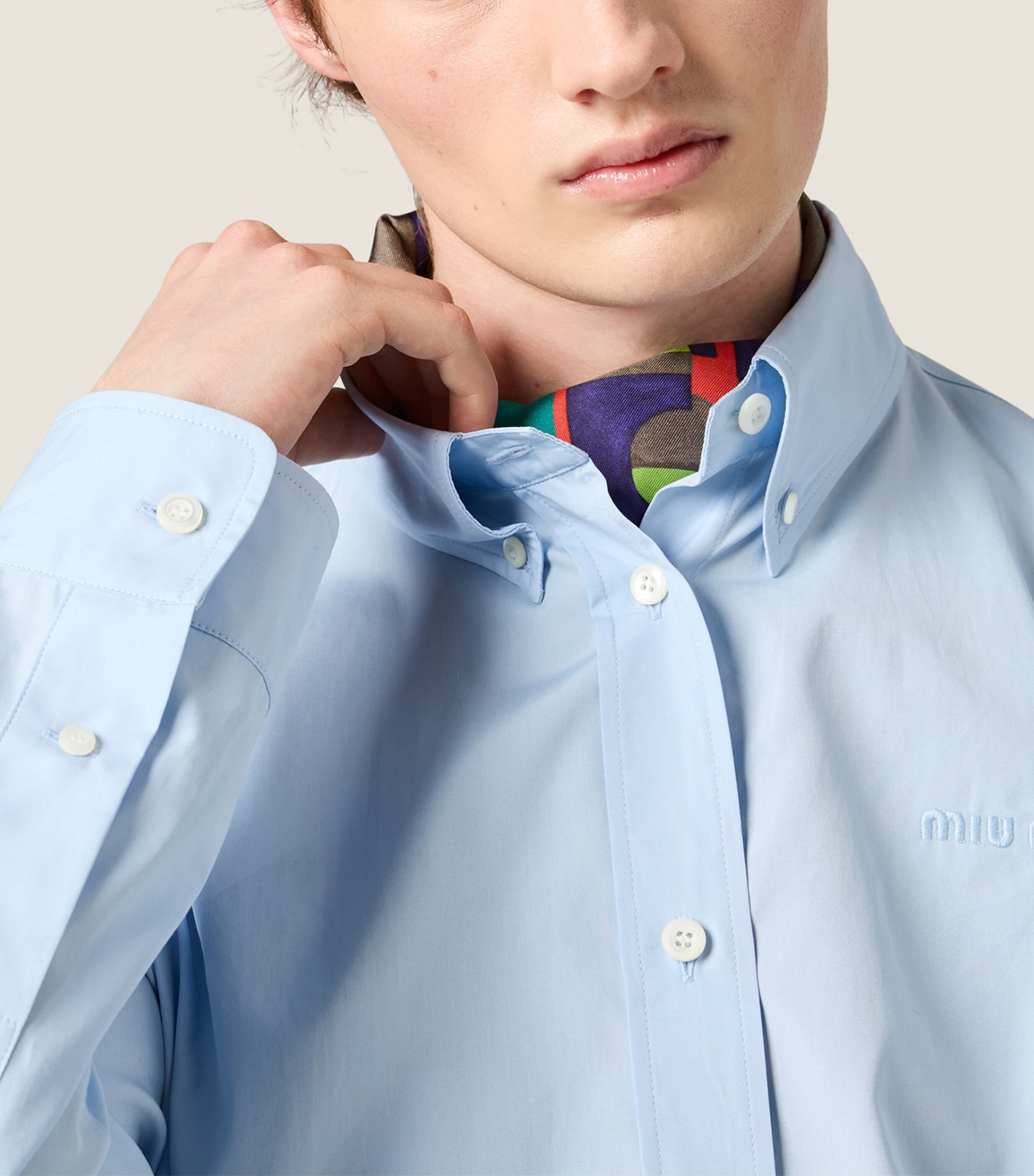 Miu Miu Womens Cotton Poplin Shirt Image 5