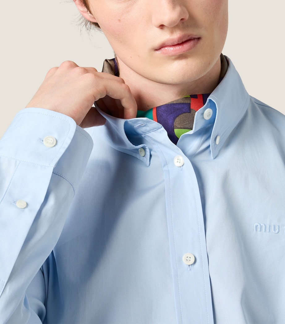 Miu Miu Womens Cotton Poplin Shirt Image 5