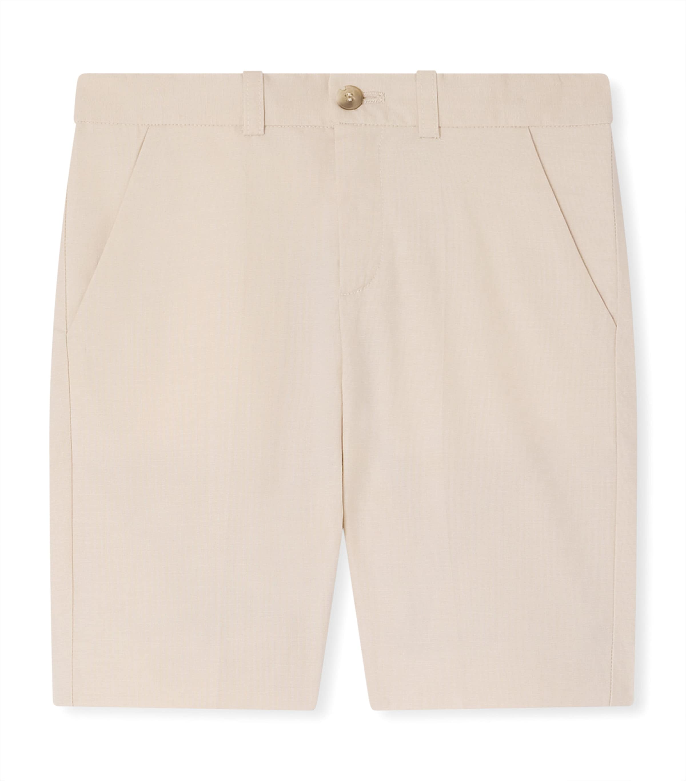 Bonpoint Stretch-Cotton Calvin Shorts (10-14 Years) Ecru Image 1