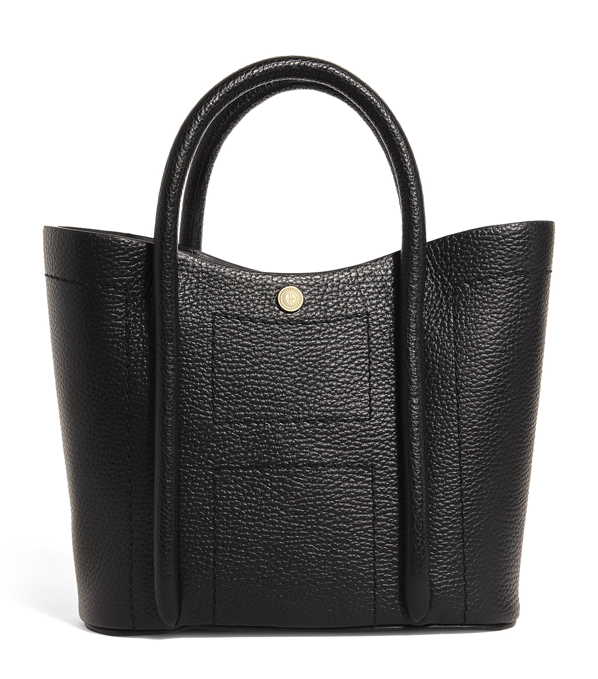 Harrods Leather Rope Tote Bag In Black