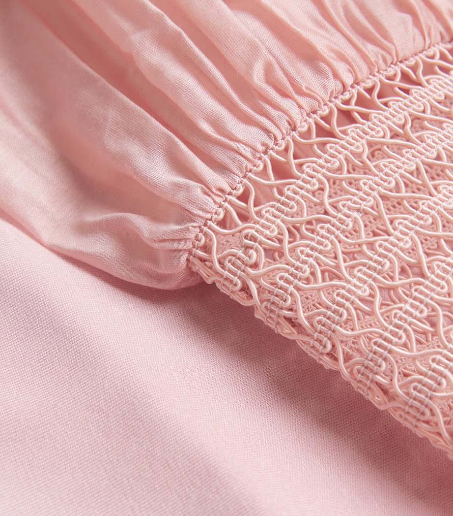 Balloon Sleeve Blouse SMOKE PINK Image 5