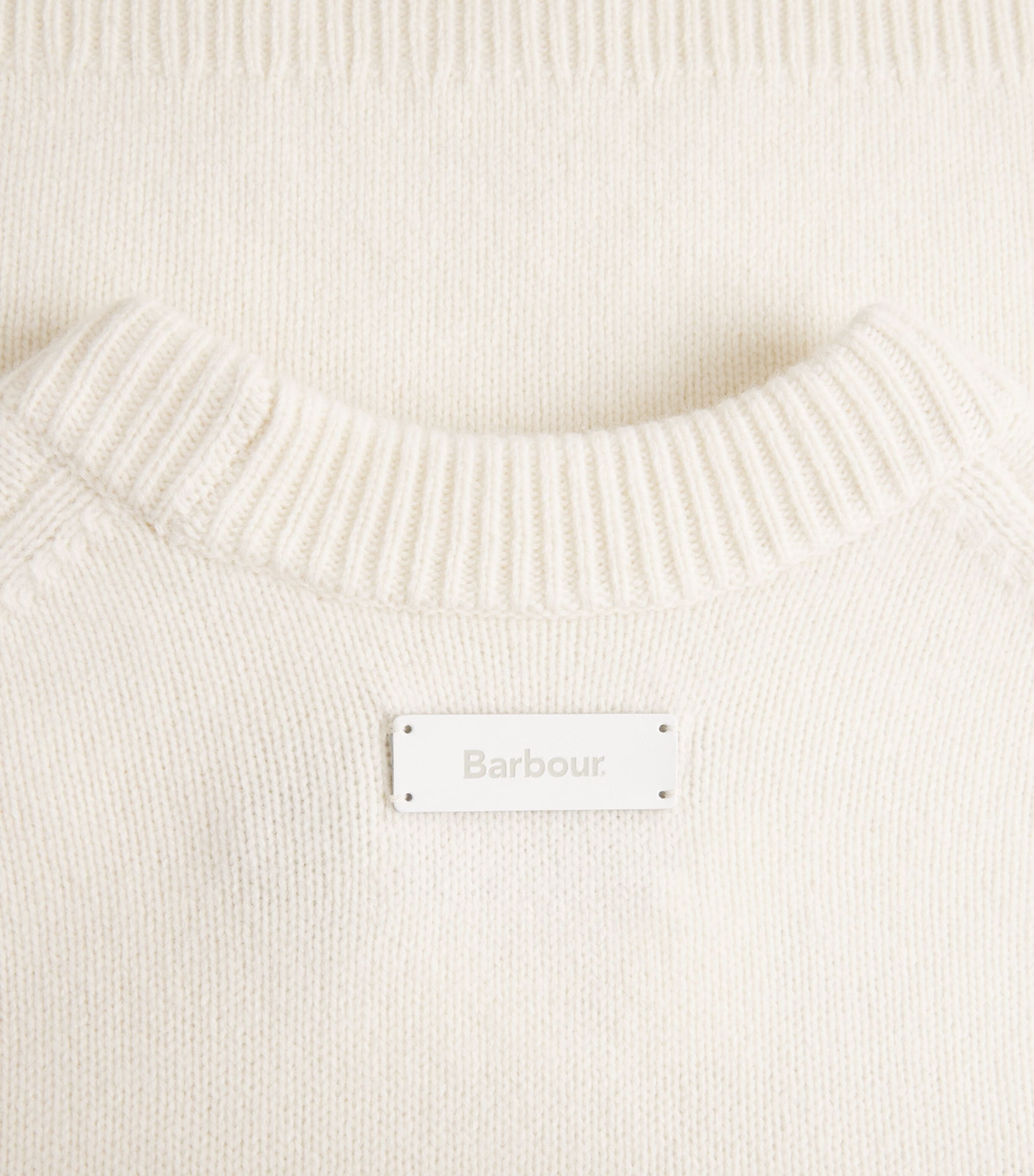 Barbour Womens Wool Ivybridge Sweater Ecru Image 6