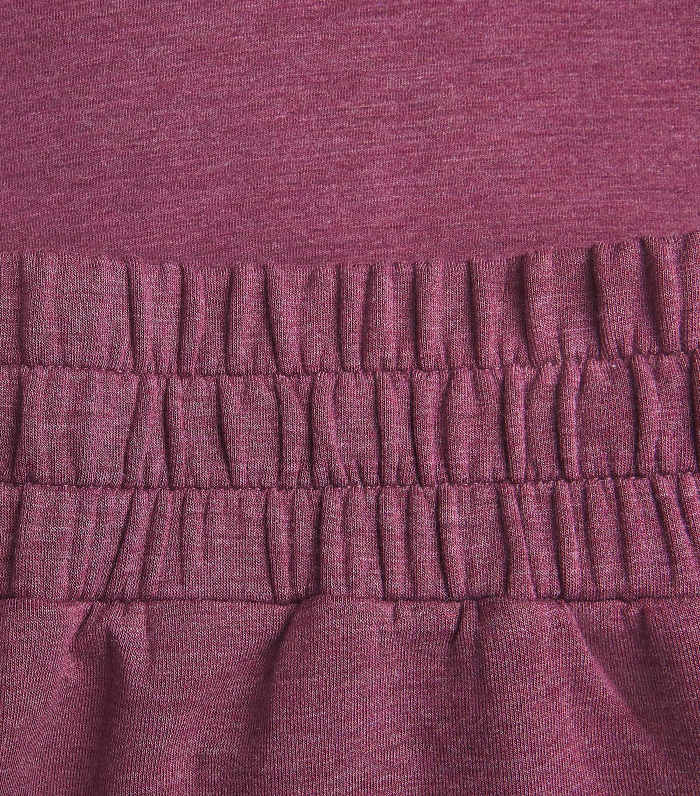 FreeSoft Wide-Leg Sweatpants BURGANDY Image 5