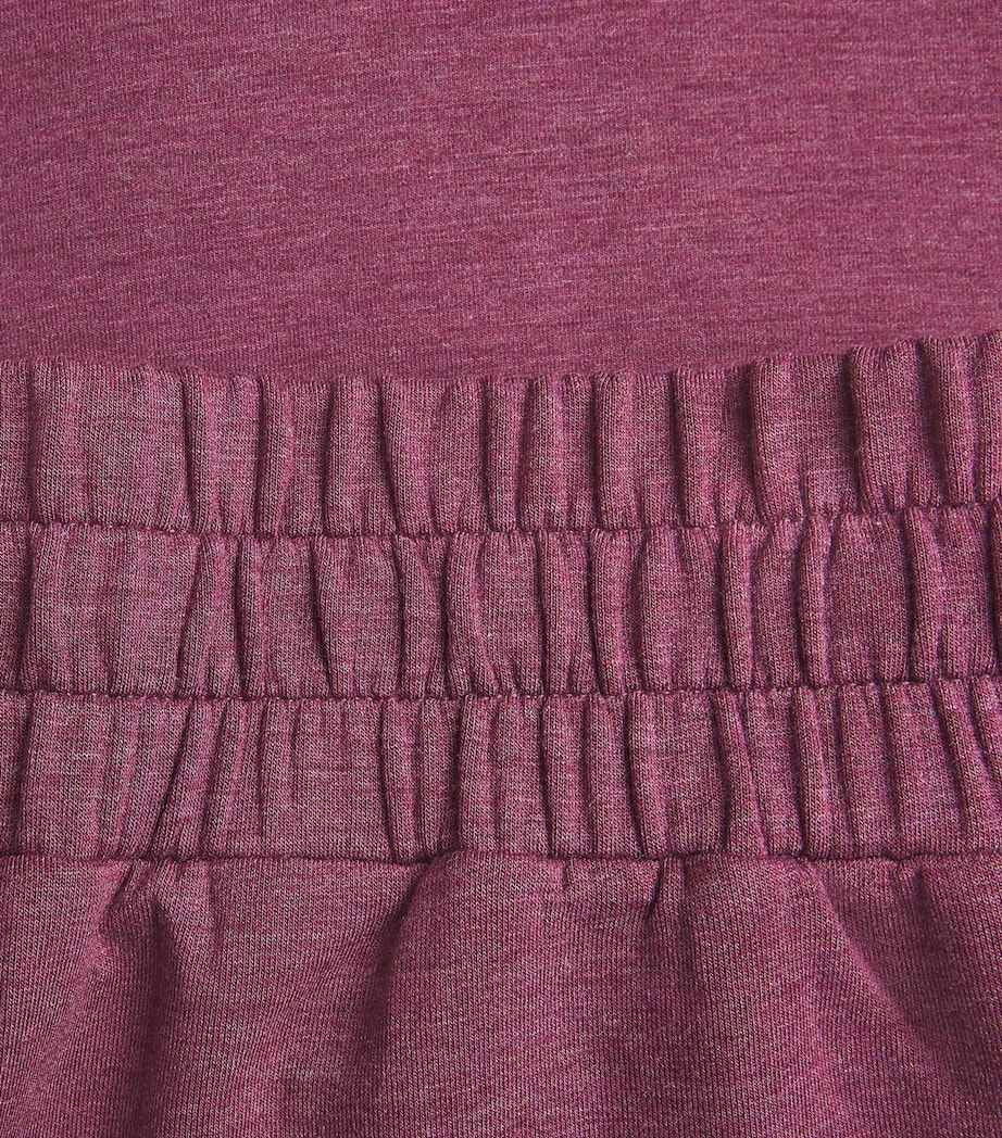 FreeSoft Wide-Leg Sweatpants BURGANDY Image 5