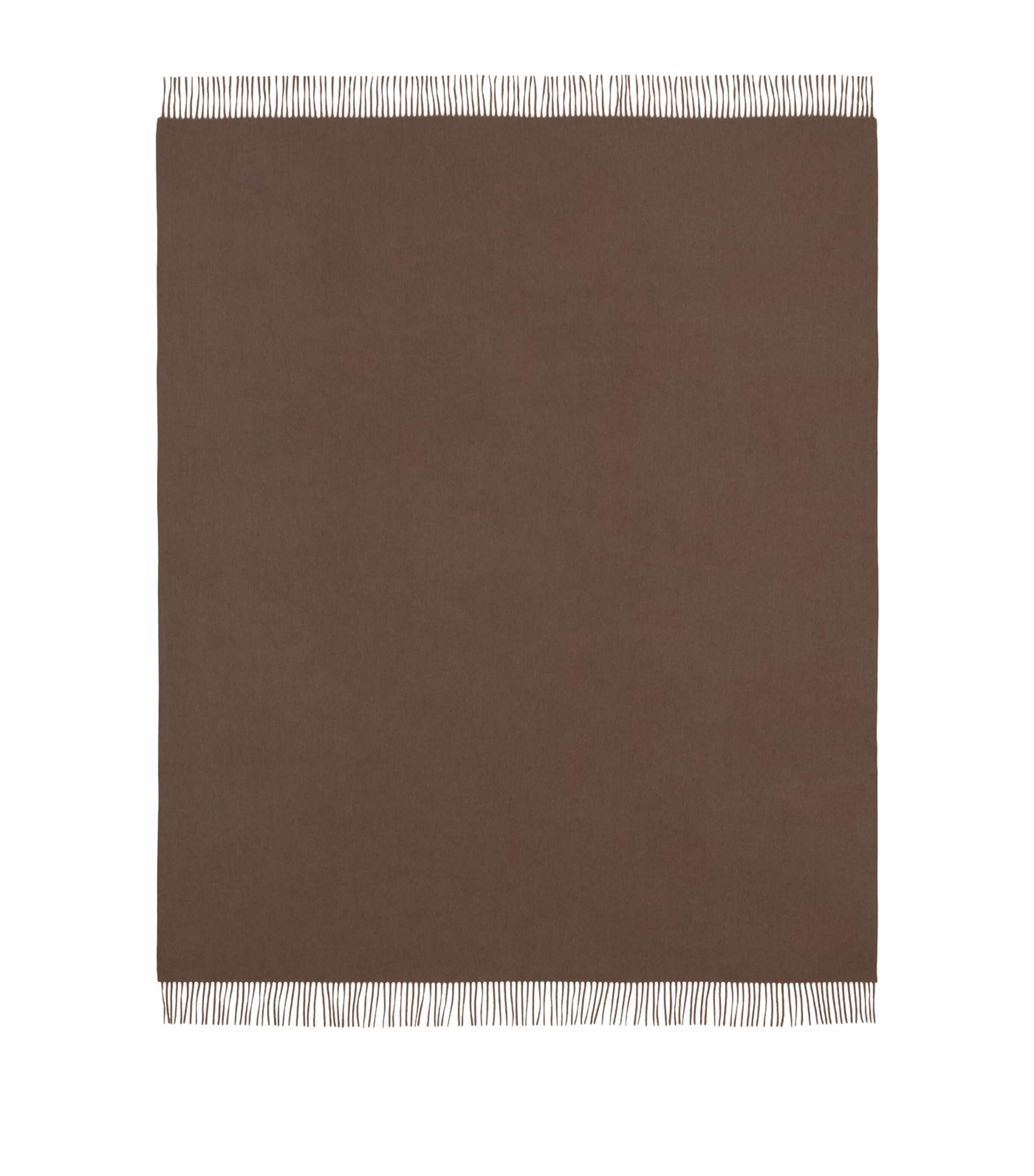 Begg X Co Cashmere Arran Solid Throw In Brown
