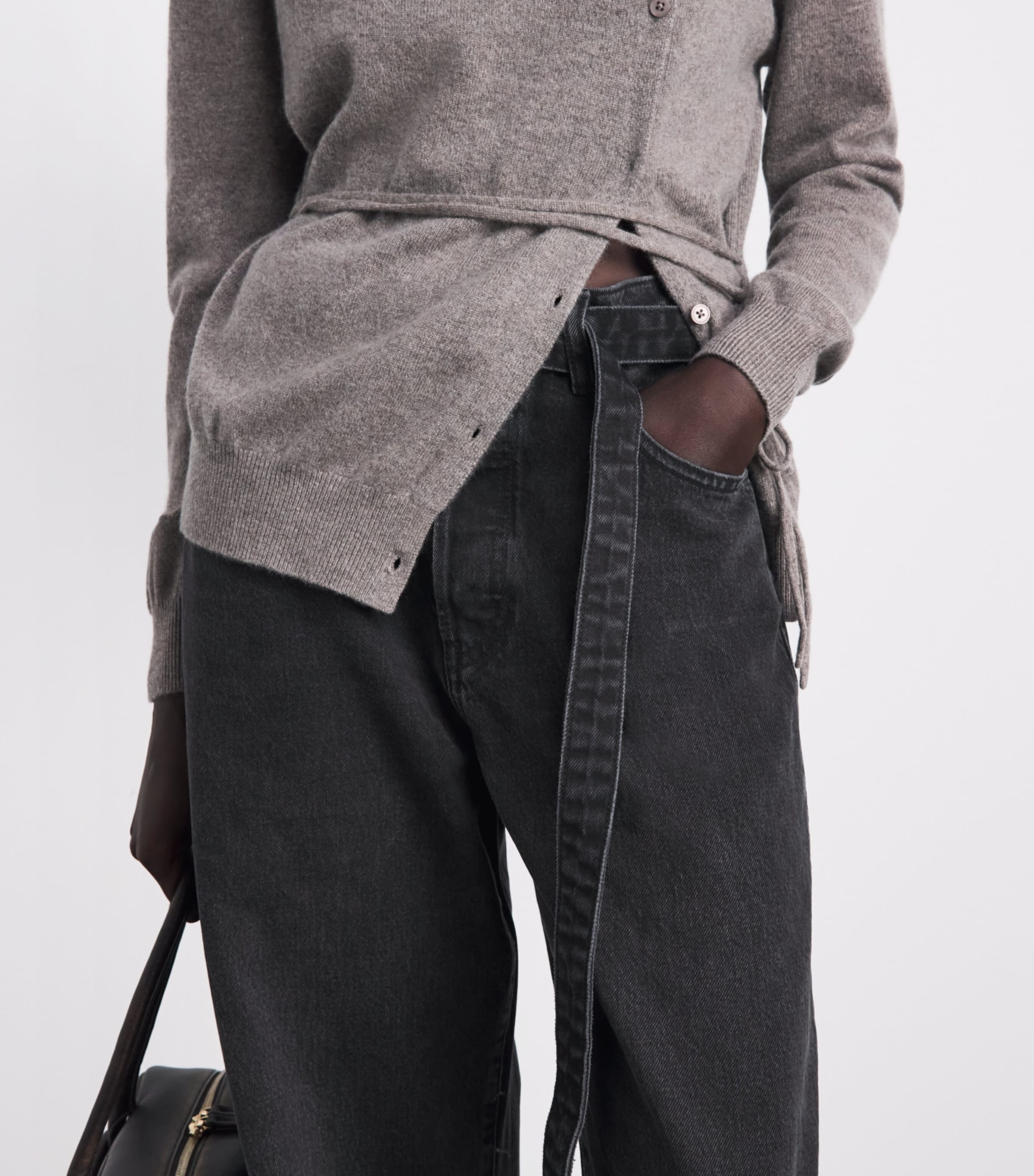 FRAME Womens Belted The loose Jeans Venue Image 3