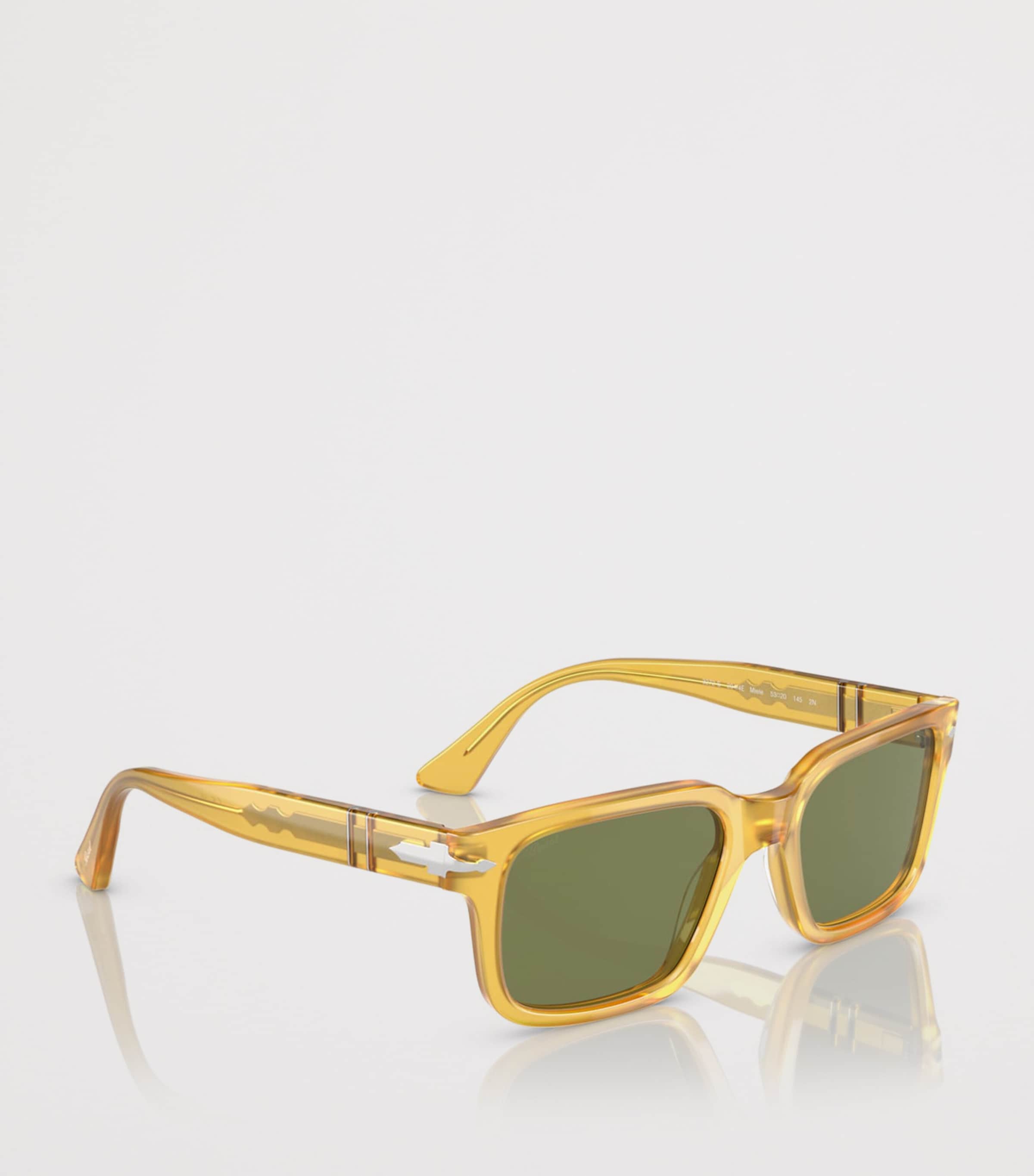 Persol Acetate Rectangle Sunglasses Beige Image 6