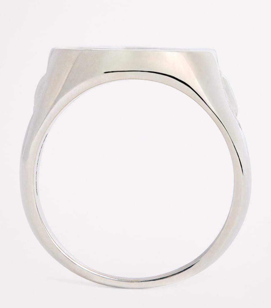 Oval Chloroplast Impression Signet Ring SILVER (925) Image 3