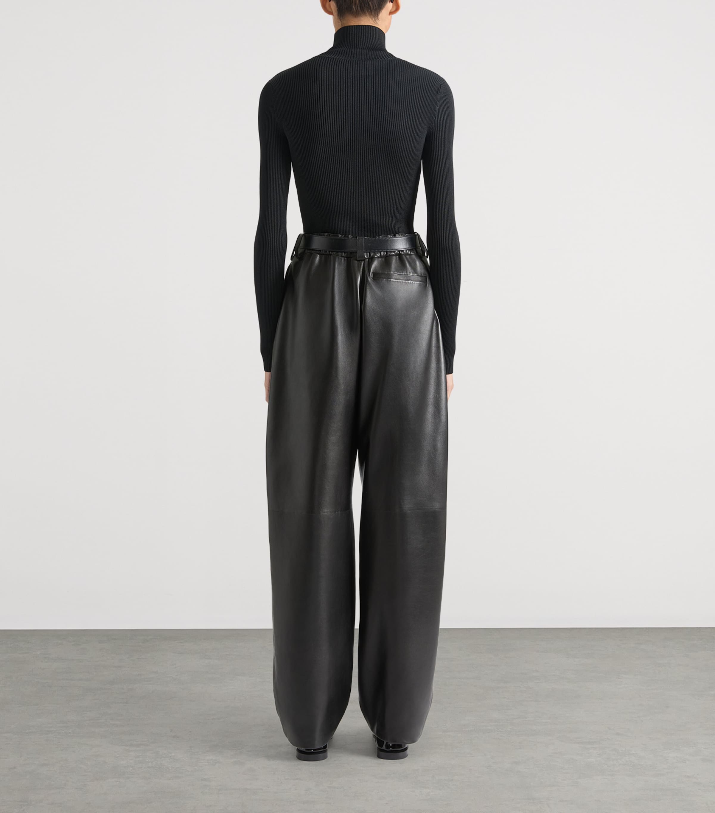 Leather Trousers BLACK Image 4