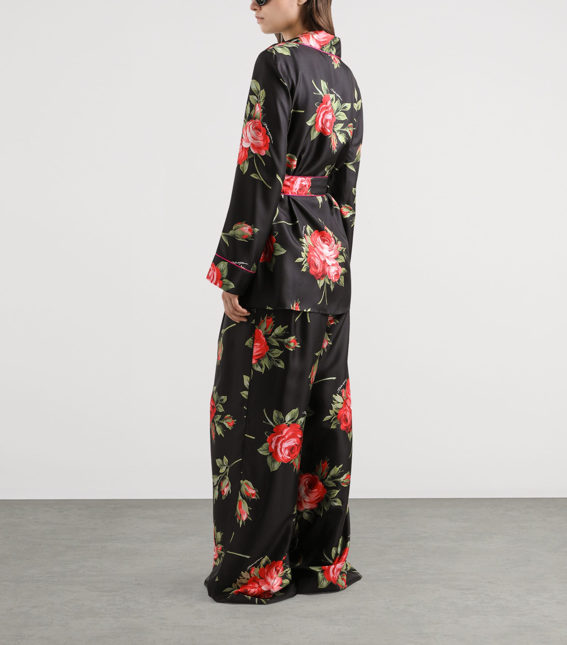 Silk Floral Print Blazer HN5ZN-BOUQ Image 3