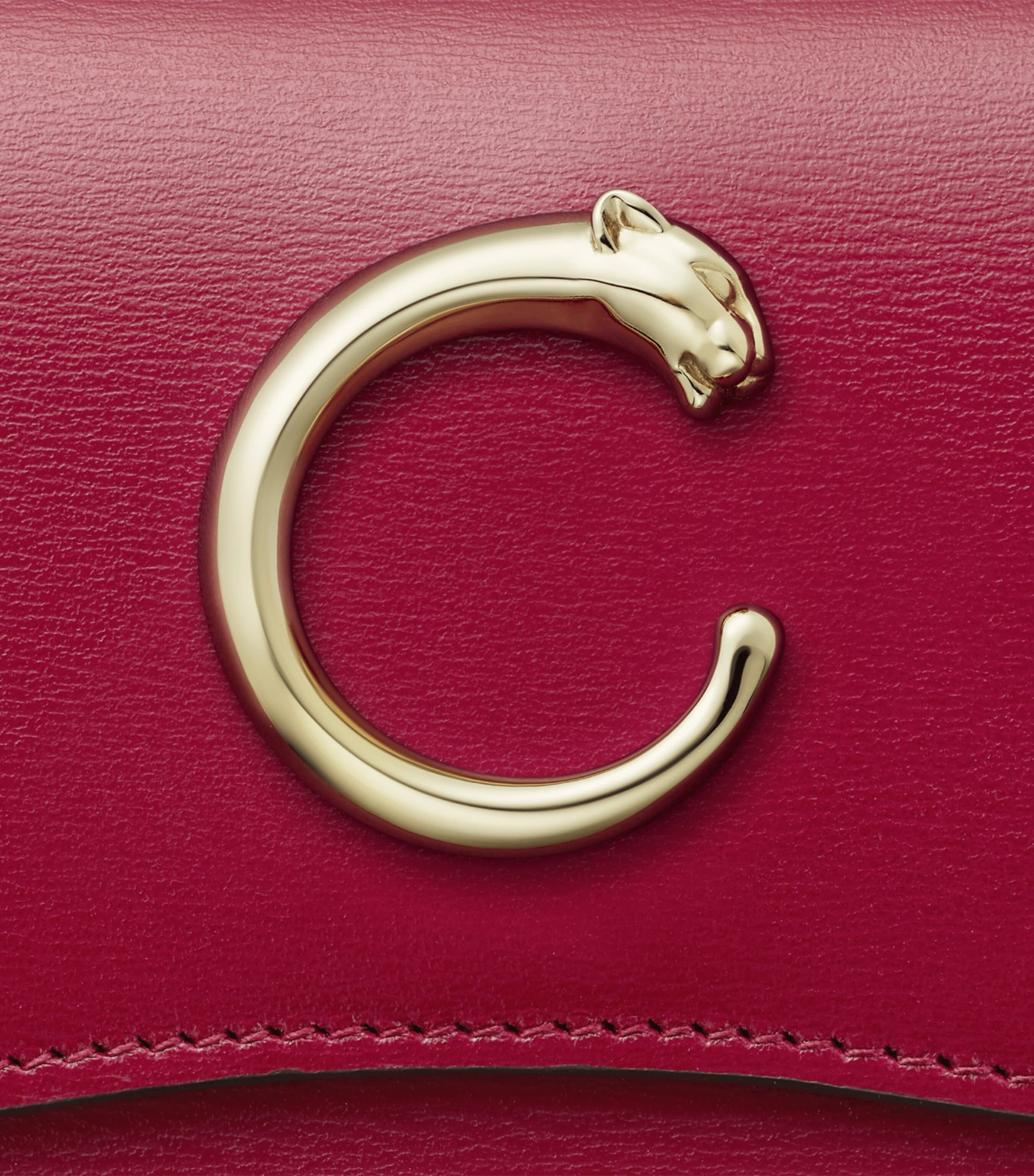 Cartier Calfskin Panthère de Cartier Mini Wallet Red Image 4