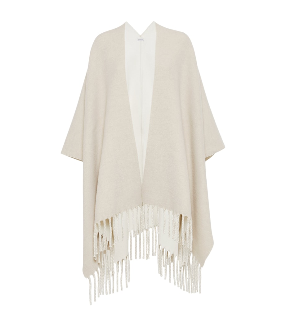 Wool-Cashmere Reversible Poncho CK95 Image 1