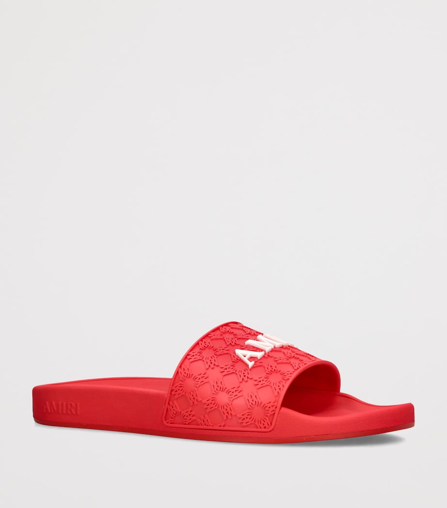 AMIRI MA Quad Pool Slides Red Image 2