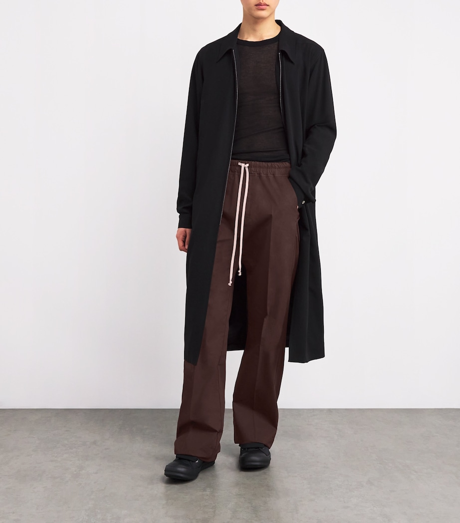 Rick Owens Mens Cotton Wide-Leg Sweatpants Image 2