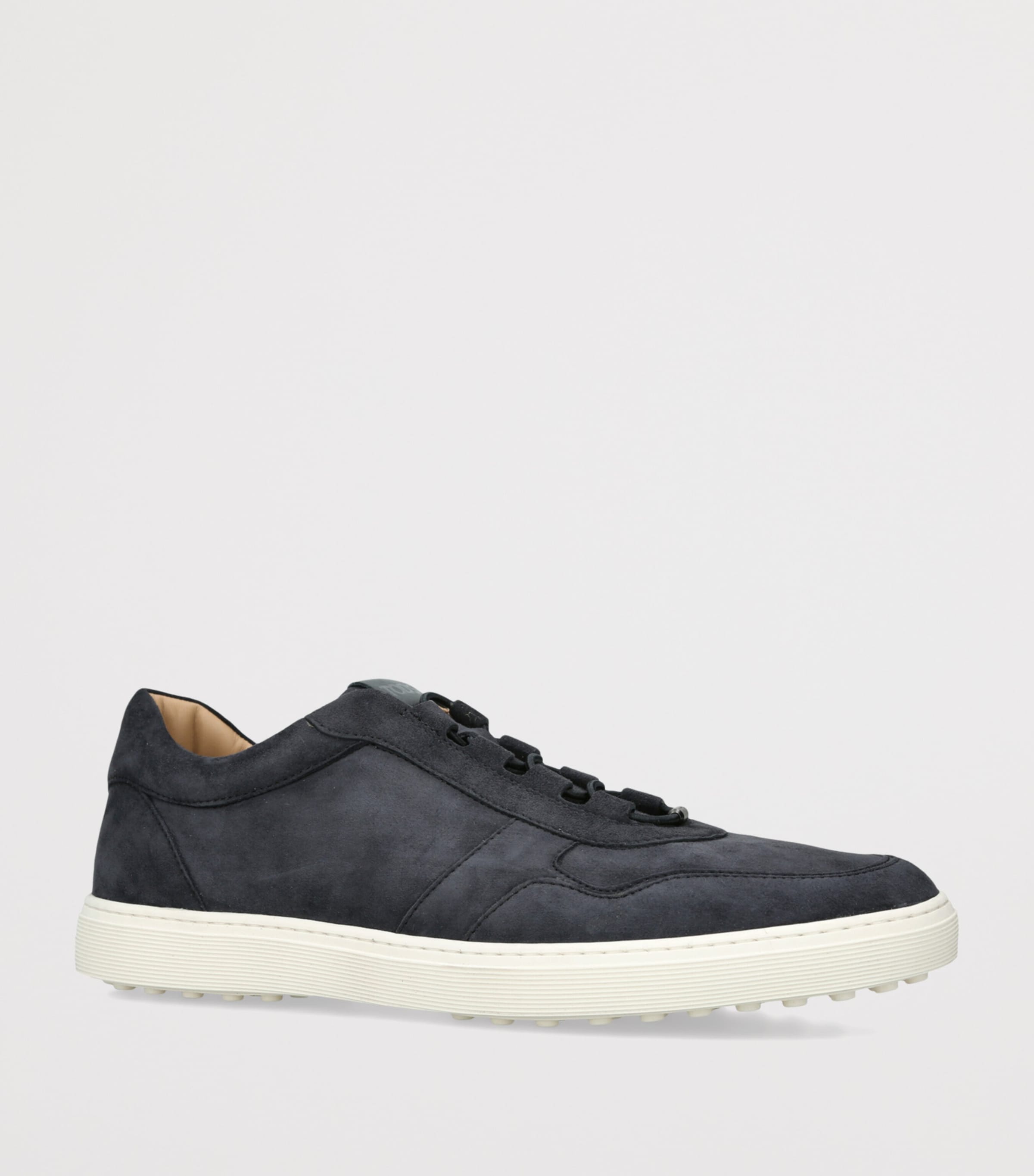 Tod's Suede Elastic Cassetta Sneakers Navy Image 2