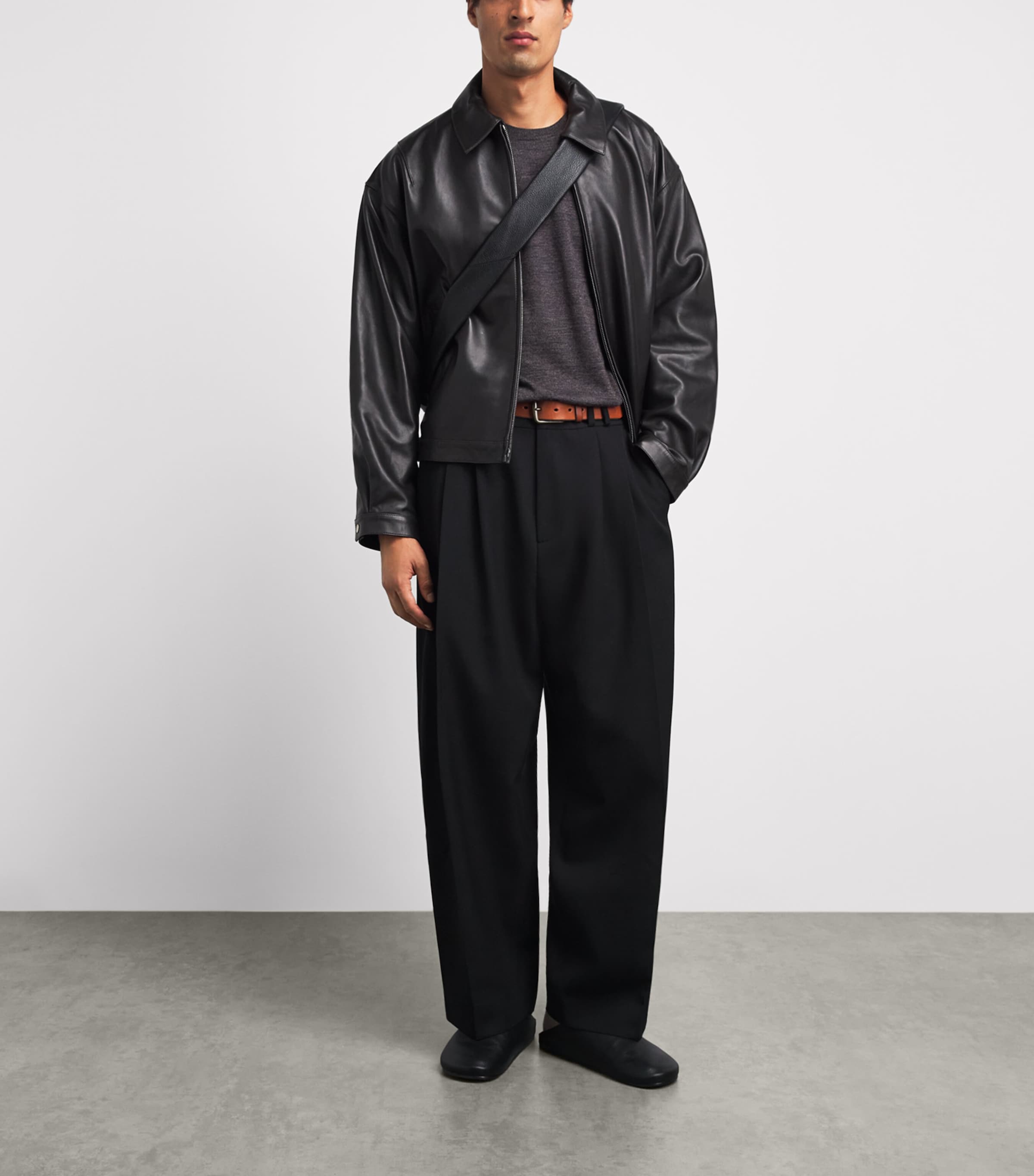 Lemaire Mens Merino Wool Sweater Ecorce Image 2