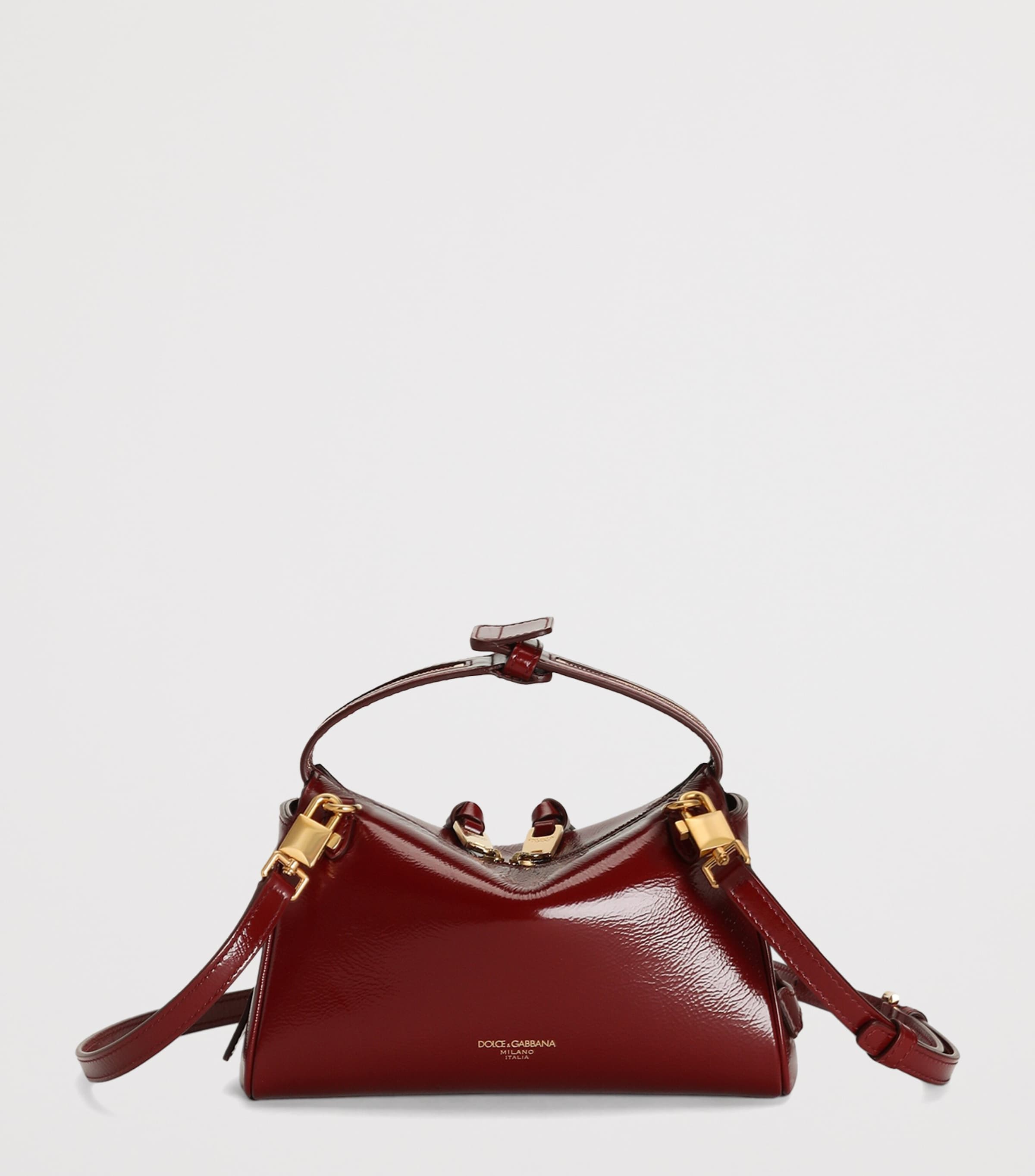Dolce&Gabbana Calfskin Vittoria Shoulder Bag Tono Rosso Image 4