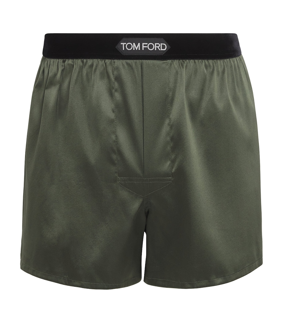 Silk Logo Boxers 306DEEP MILITARY Image 1