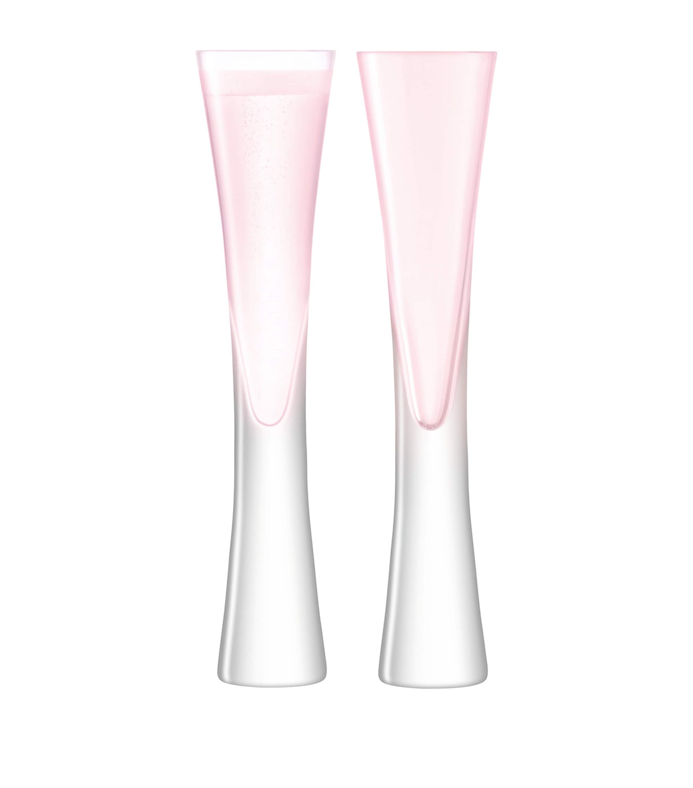 Set of 2 Moya Champagne Flutes (170ml) BLUSH PINK Image 2
