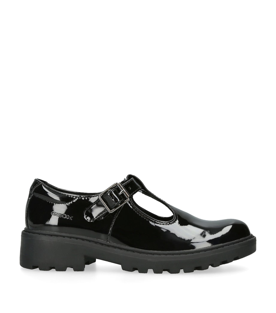 Geox Kids Patent Casey Mary Janes Black Image 1