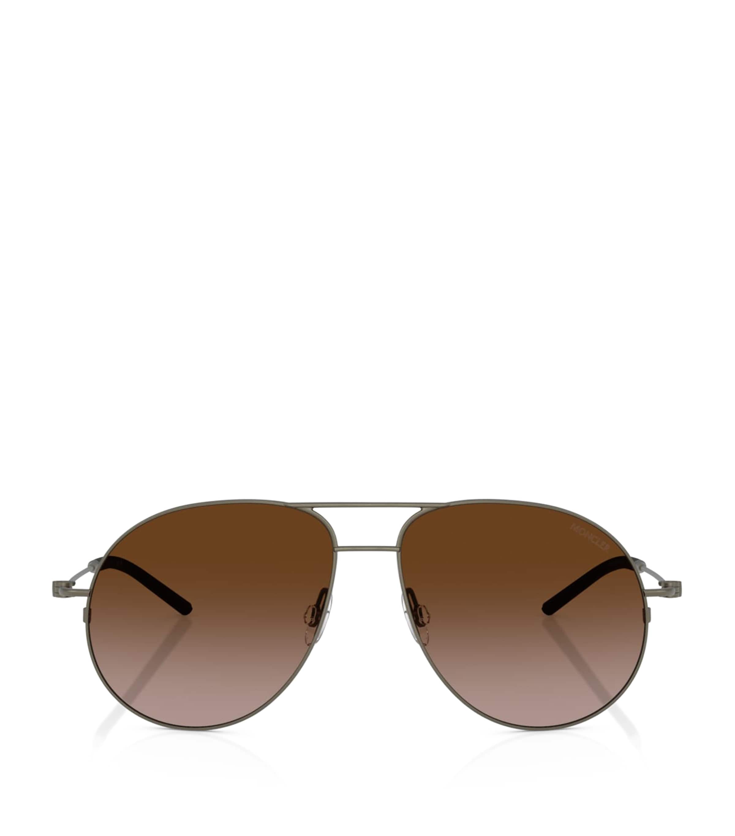 Moncler Steel Flyze ME4002 Sunglasses | Harrods UK