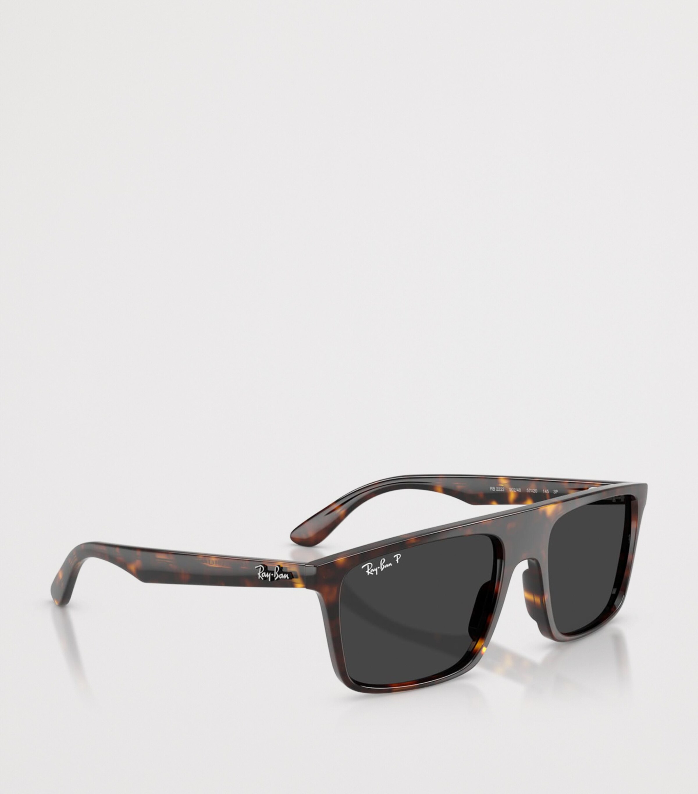 Ray-Ban RB2222 Square Sunglasses Brown Image 6