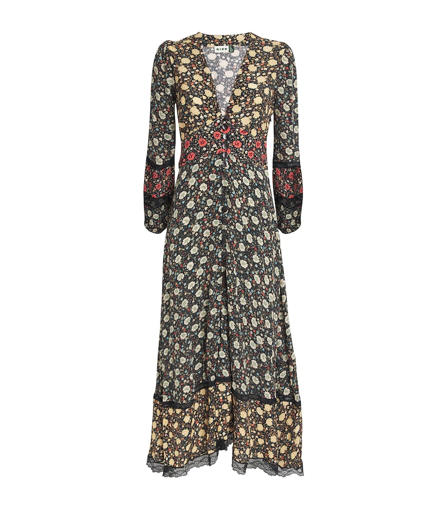 Floral Raven Midi Dress EVA FLORAL MIX BLACK Image 1