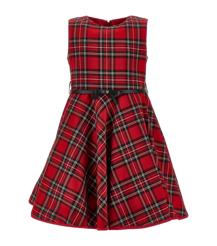 Tartan Belted Dress (2-12 Years) ROSSO/VERDE Image 1