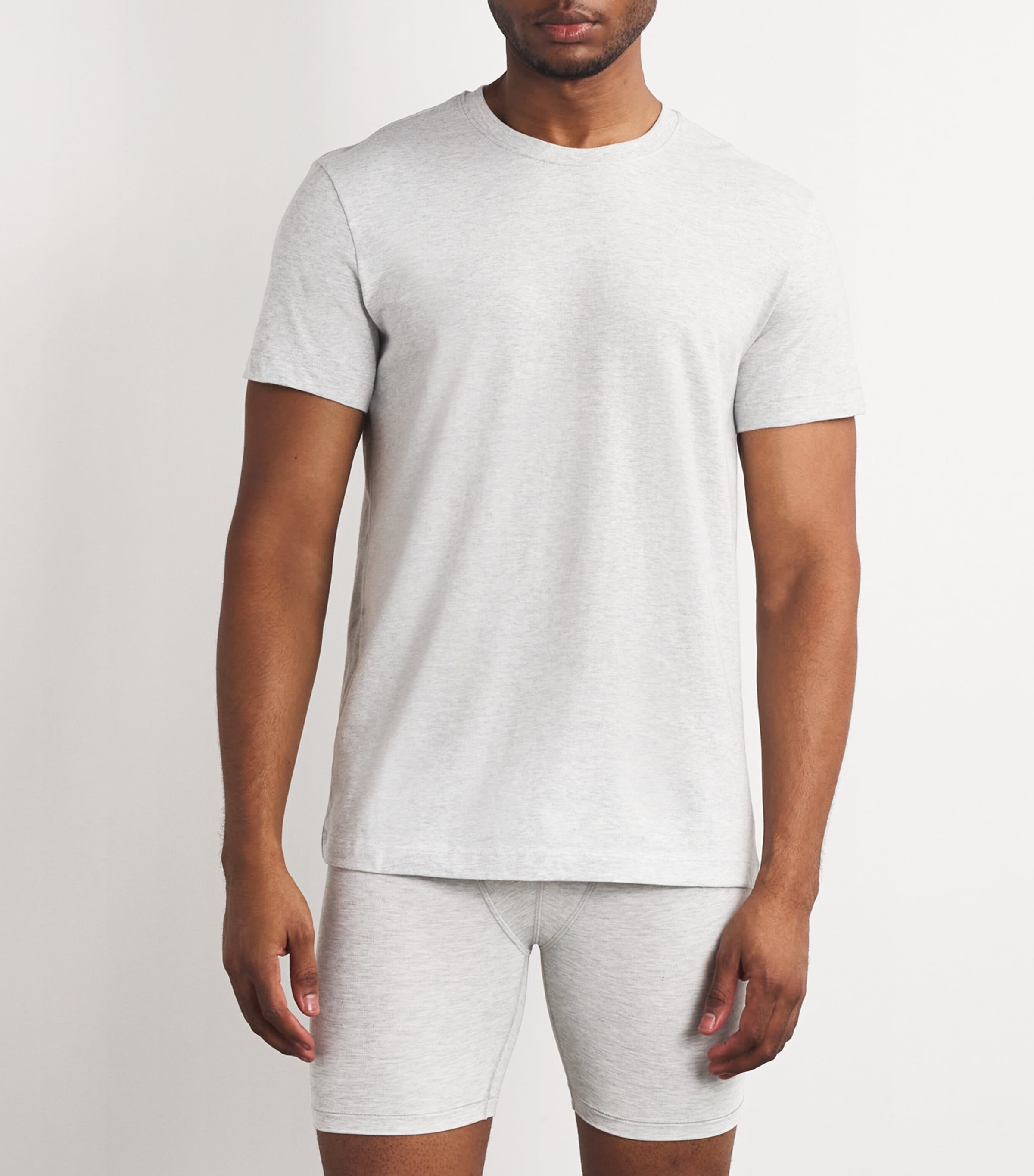 Cotton T-Shirt LIGHT HEATHER GREY Image 2