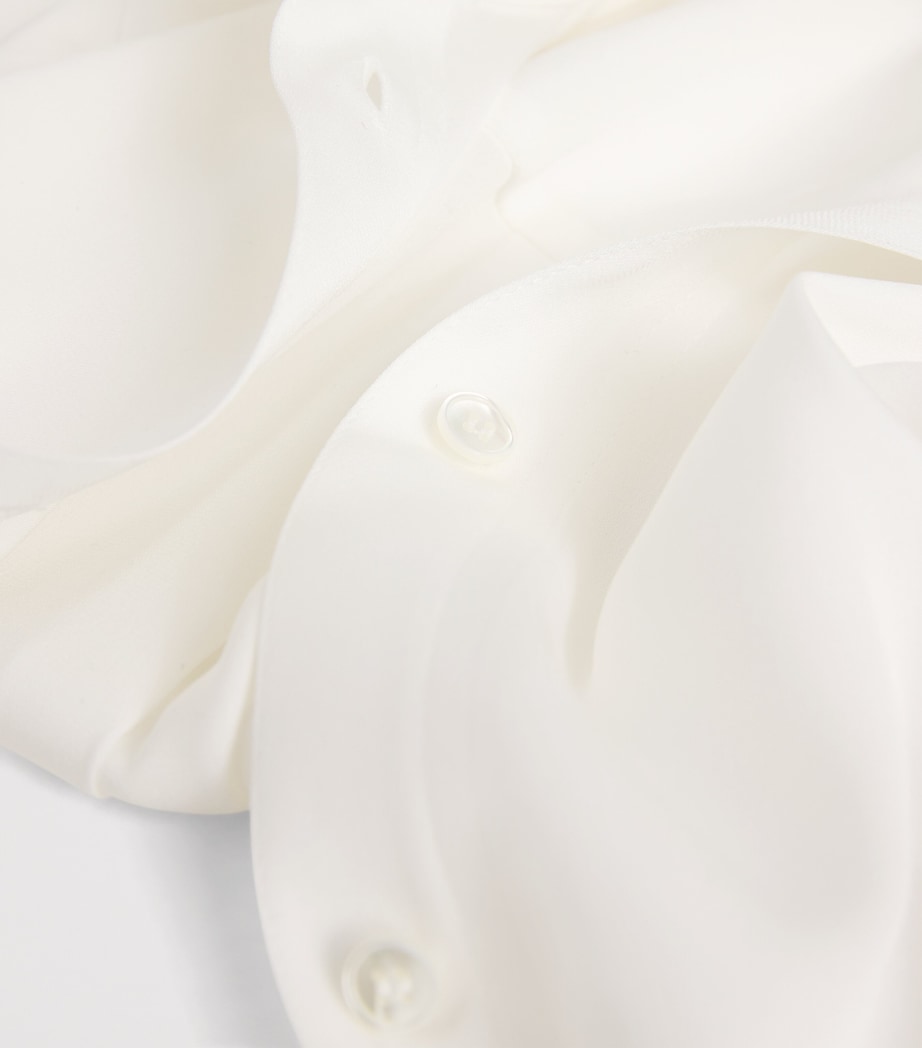 Silk-Blend Slim Shirt 137OWT Image 11